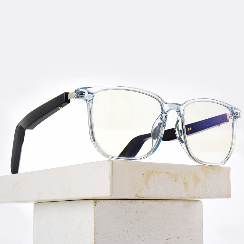 Bone Conduction Sunglasses Sports - Bluetoothワイヤレスヘッドセット付き防水スポーツサングラス,音楽制御付き