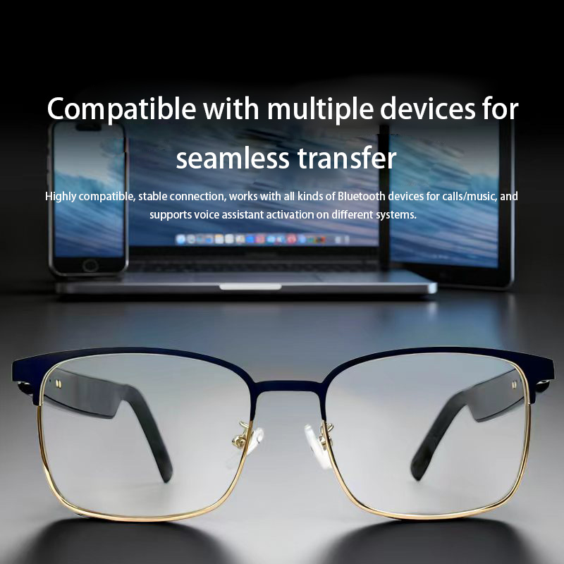 Smart Audio Glasses Touch Control - スマートBluetoothオーディオグラス ブルーライトカット タッチコントロールボタン ハンズフリー スマート音声アシスタント