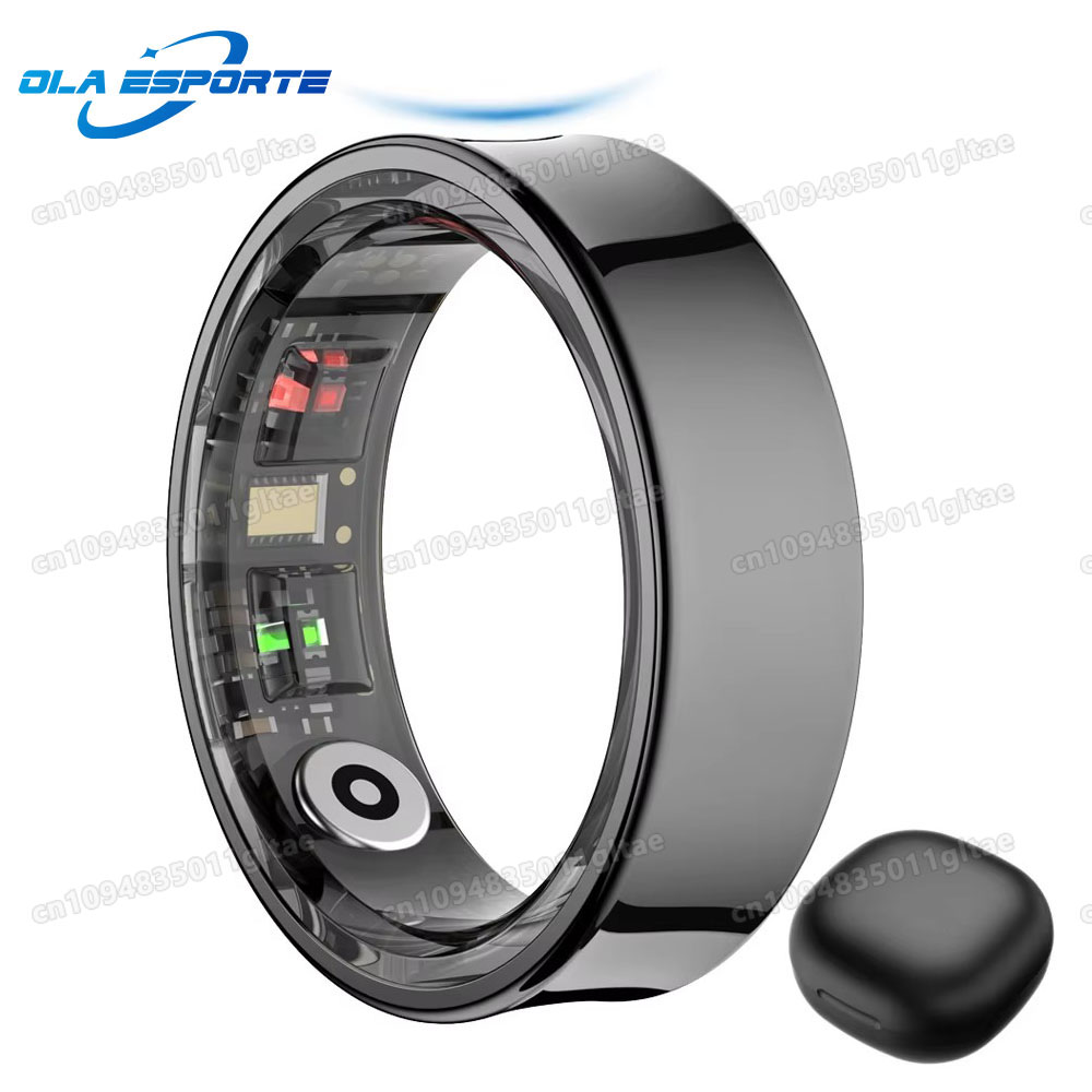 Smart Ring Health Tracker Blood Oxygen - R10スマートリング 充電ケース付き 男女兼用 血圧 健康 睡眠モニター