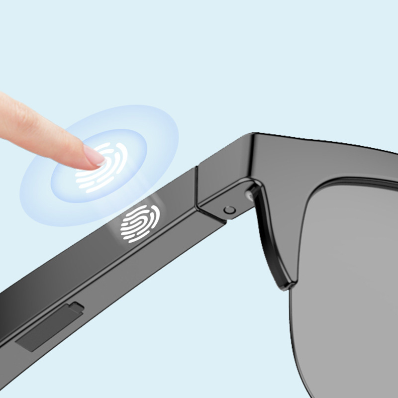 Bone Conduction Sunglasses Sports - レノボ ワイヤレススマートグラス タッチベースのインテリジェントBluetoothグラス 骨伝導機能搭載 スポーツ通話用サングラス ビジネス用