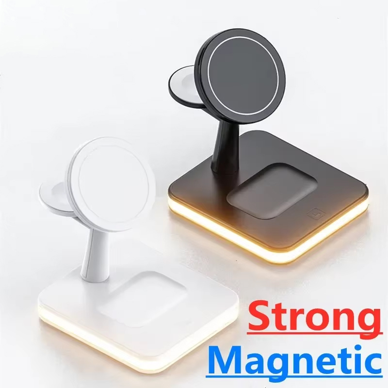 Smart Glasses Magnetic Charging Cable - 3 in 1 ワイヤレス磁気急速充電スタンド iPhone 17
