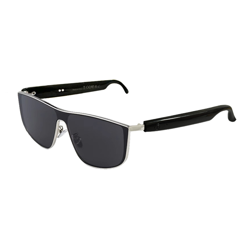 Smart Audio Glasses Bluetooth Polarized - メタルフレームのBluetoothスマートサングラス、偏光レンズスマートオーディオグラス、ハンズフリー通話と音楽再生機能付きアイウェア、男性用、屋外での日常運転用