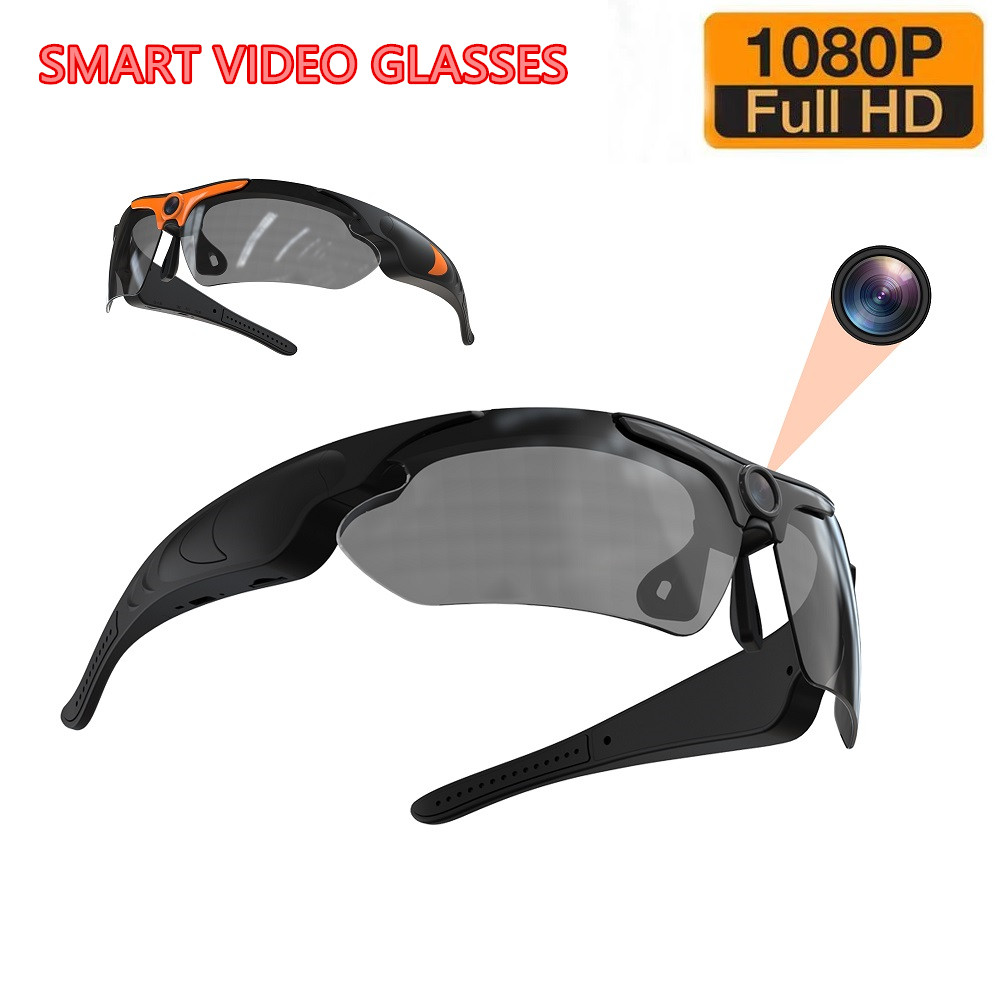 Smart Glasses Camera Video Recording 1080P - 偏光レンズ付き屋外サイクリンググラス,スマートカムコーダー,セキュリティ保護,ビデオレコード,HD 1080pカメラ