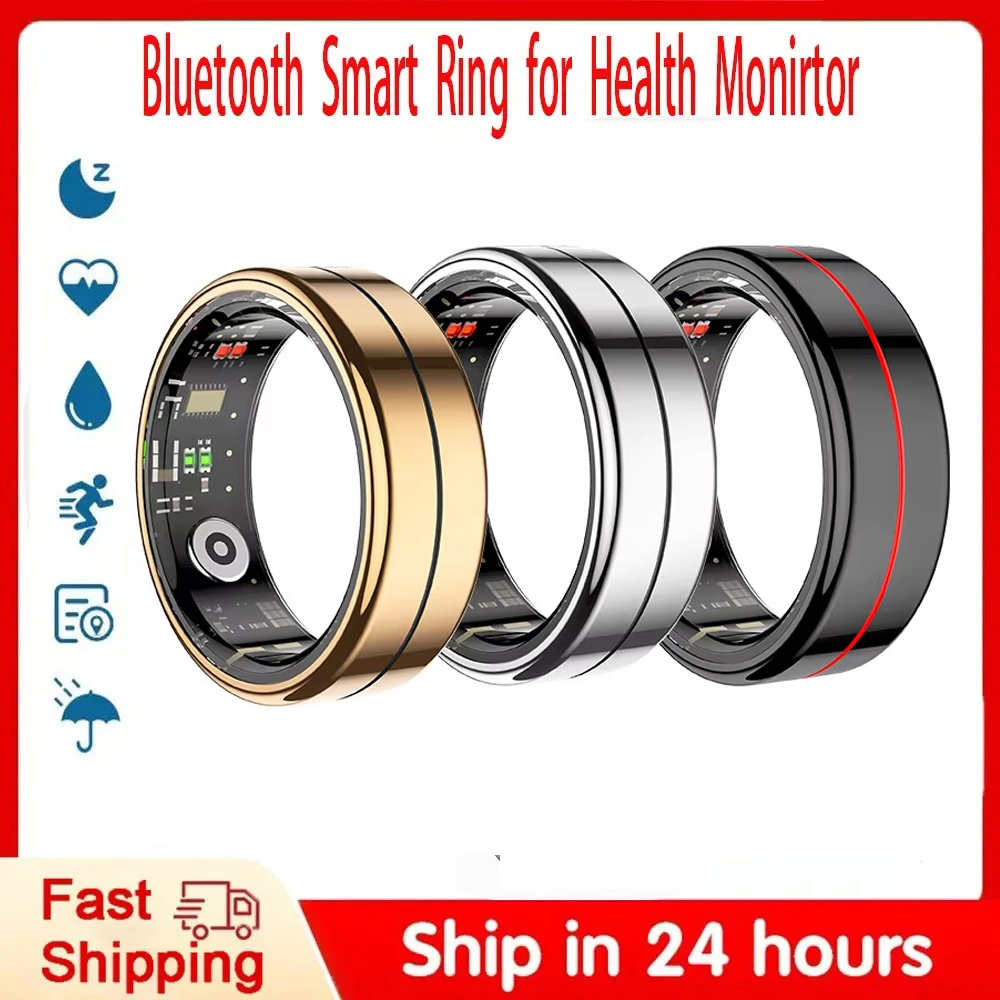 Smart Ring Health Tracker Blood Oxygen - R04 スマートリング 男女兼用 健康睡眠モニター 5ATM防水 スマートリング
