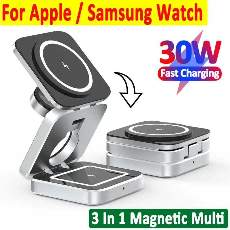 Smart Glasses Magnetic Charging Cable - 磁気ワイヤレス充電スタンド,急速充電ステーション,iPhone 16 15 14 13 12