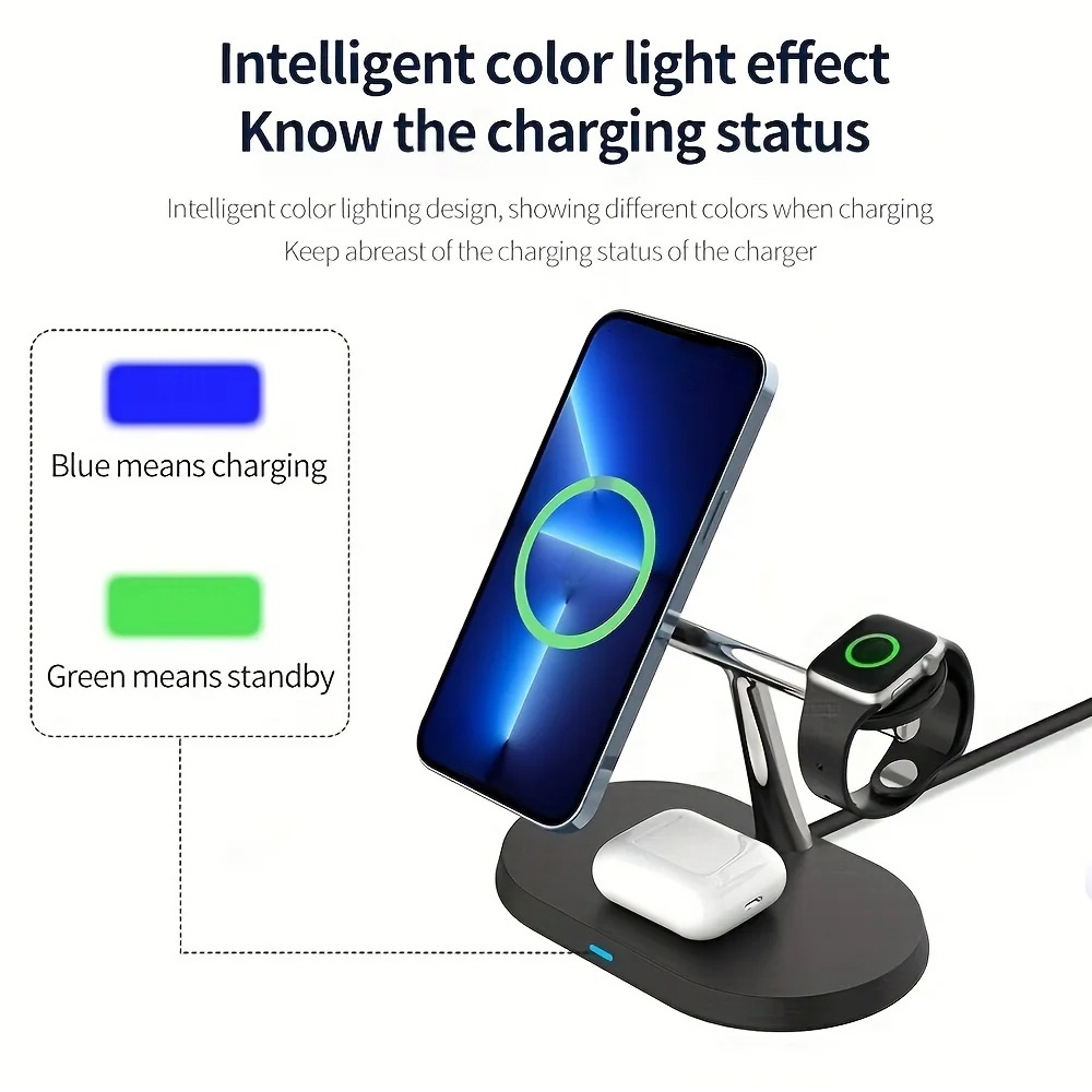 3 in 1 マグネット式ワイヤレス充電スタンド（MacSa - Smart Glasses Magnetic Charging Cable のレビューと価格