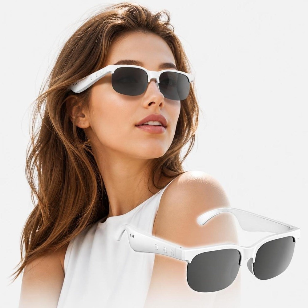 ワイヤレスイヤホン スマートグラス オープンイヤーデザイン  - Smart Audio Glasses Touch Control のレビューと価格