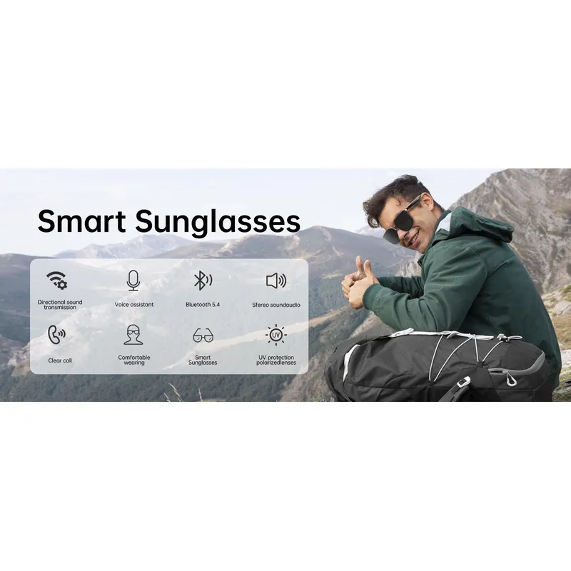 スマートグラス骨伝導Bluetoothヘッドフォンワイヤレス - Bone Conduction Sunglasses Sports のレビューと価格