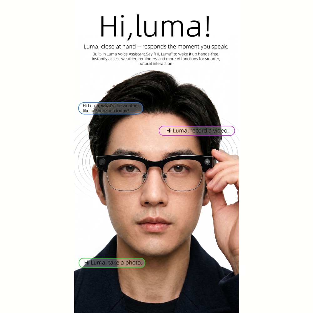 800Wカメラ搭載スマートグラス。男性用。ビデオ録画、AIに - Smart Glasses Camera Video Recording 1080P のレビューと価格