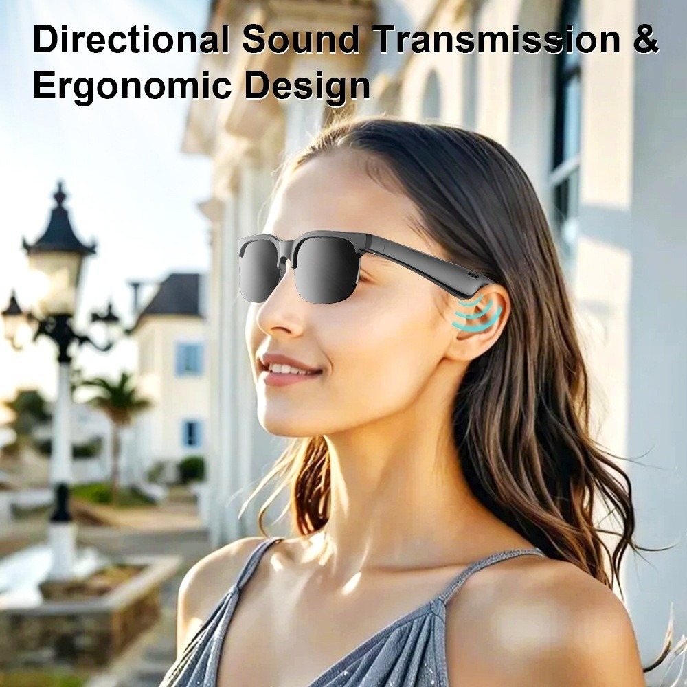 ワイヤレスイヤホン スマートグラス オープンイヤーデザイン  - Smart Audio Glasses Touch Control のレビューと価格