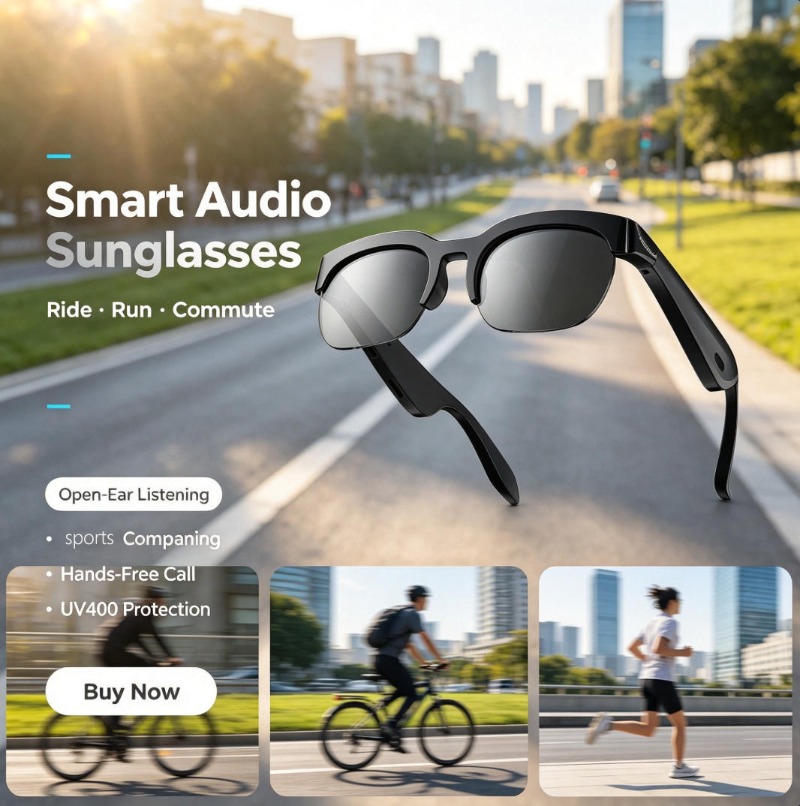 2-in-1 スマートBluetoothサングラス 偏光オー - Smart Audio Glasses Bluetooth Polarized のレビューと価格