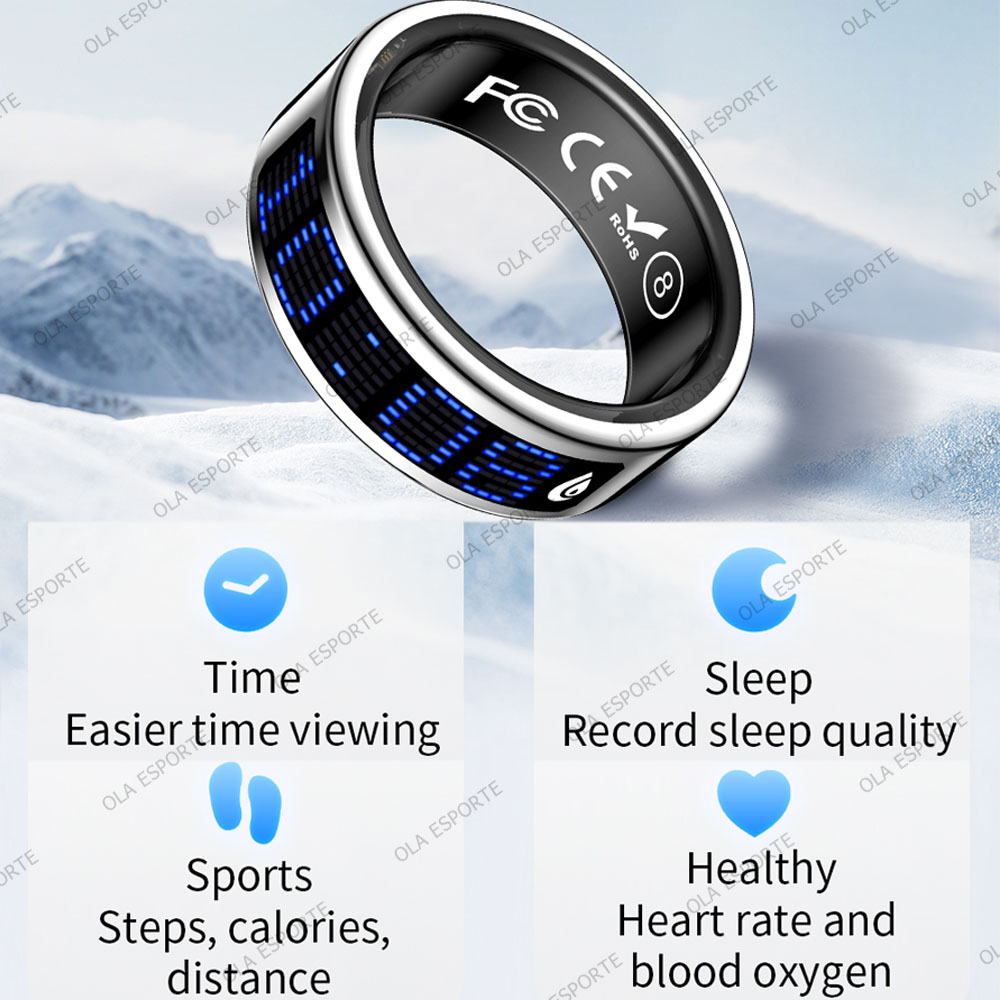 スマートリング ディスプレイ画面 タッチ式着信通知 タスビー - Smart Ring Health Tracker Blood Oxygen のレビューと価格