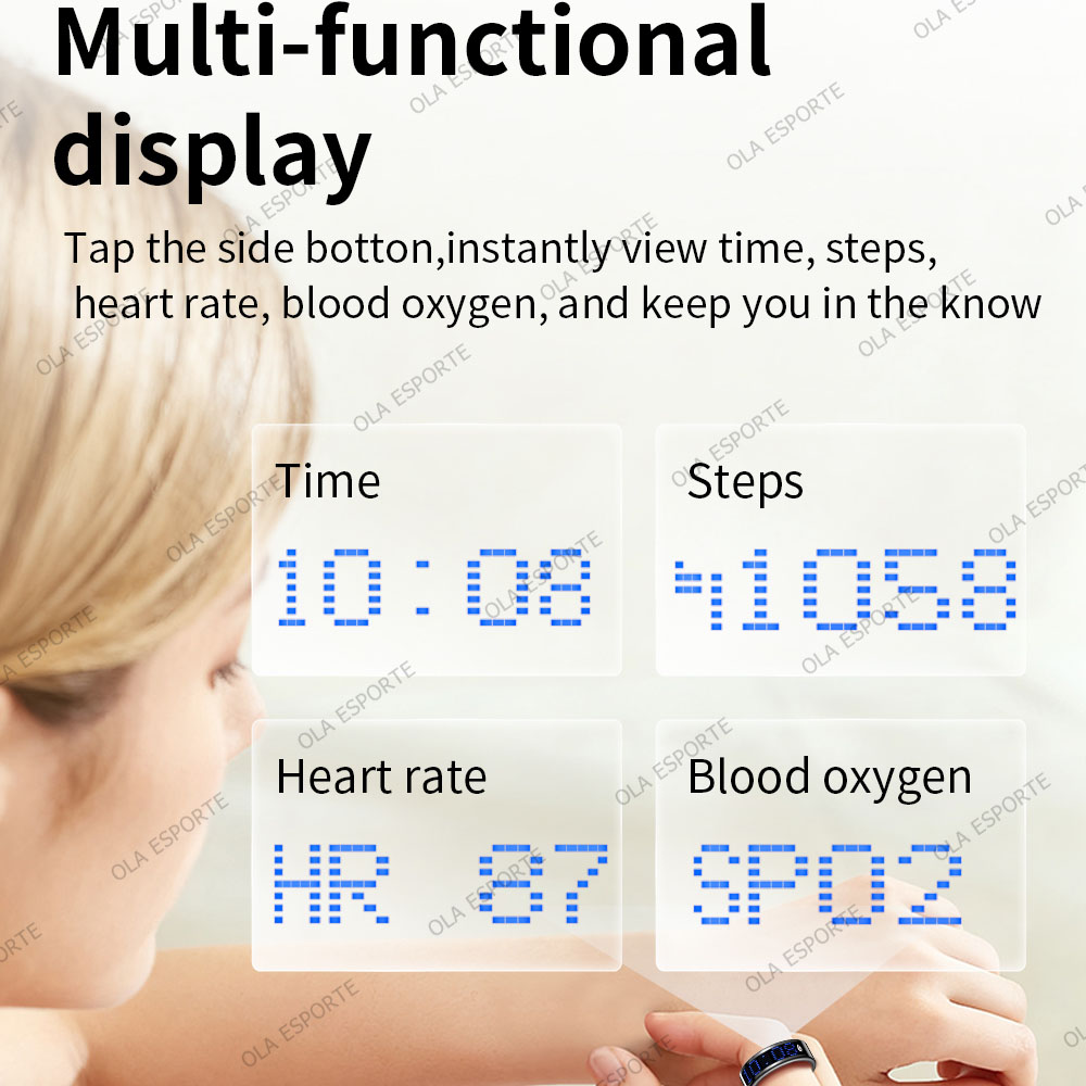 スマートリング ディスプレイ画面 タッチ式着信通知 タスビー - Smart Ring Health Tracker Blood Oxygen のレビューと価格