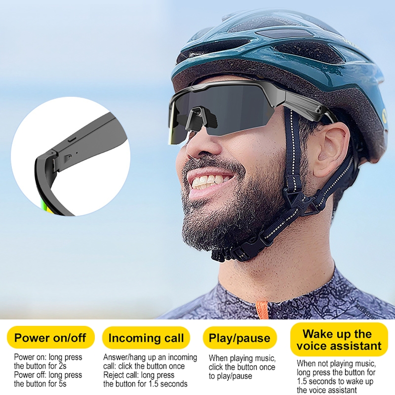 スマート偏光グラス サイクリング ランニング Bluetoo - Smart Audio Glasses Bluetooth Polarized のレビューと価格