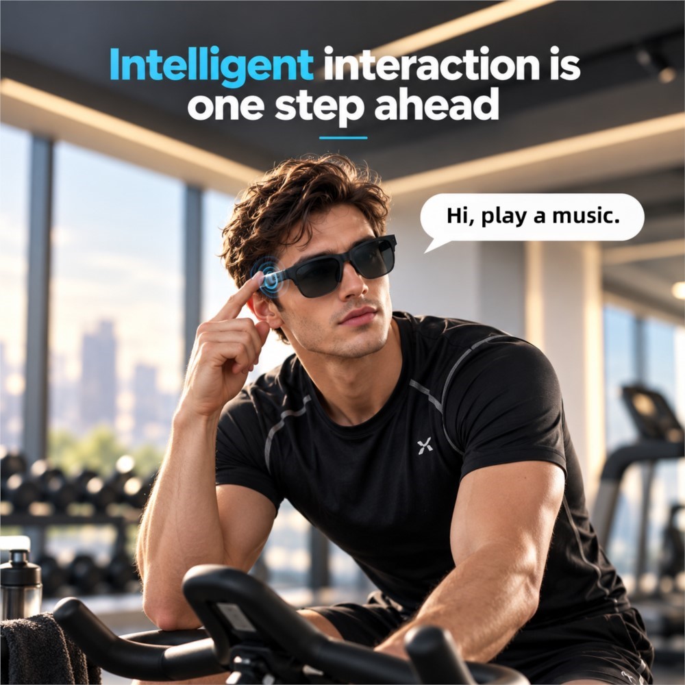 最新のスマートグラス。ワイヤレスBluetooth通話、音楽 - Smart Audio Glasses Touch Control のレビューと価格