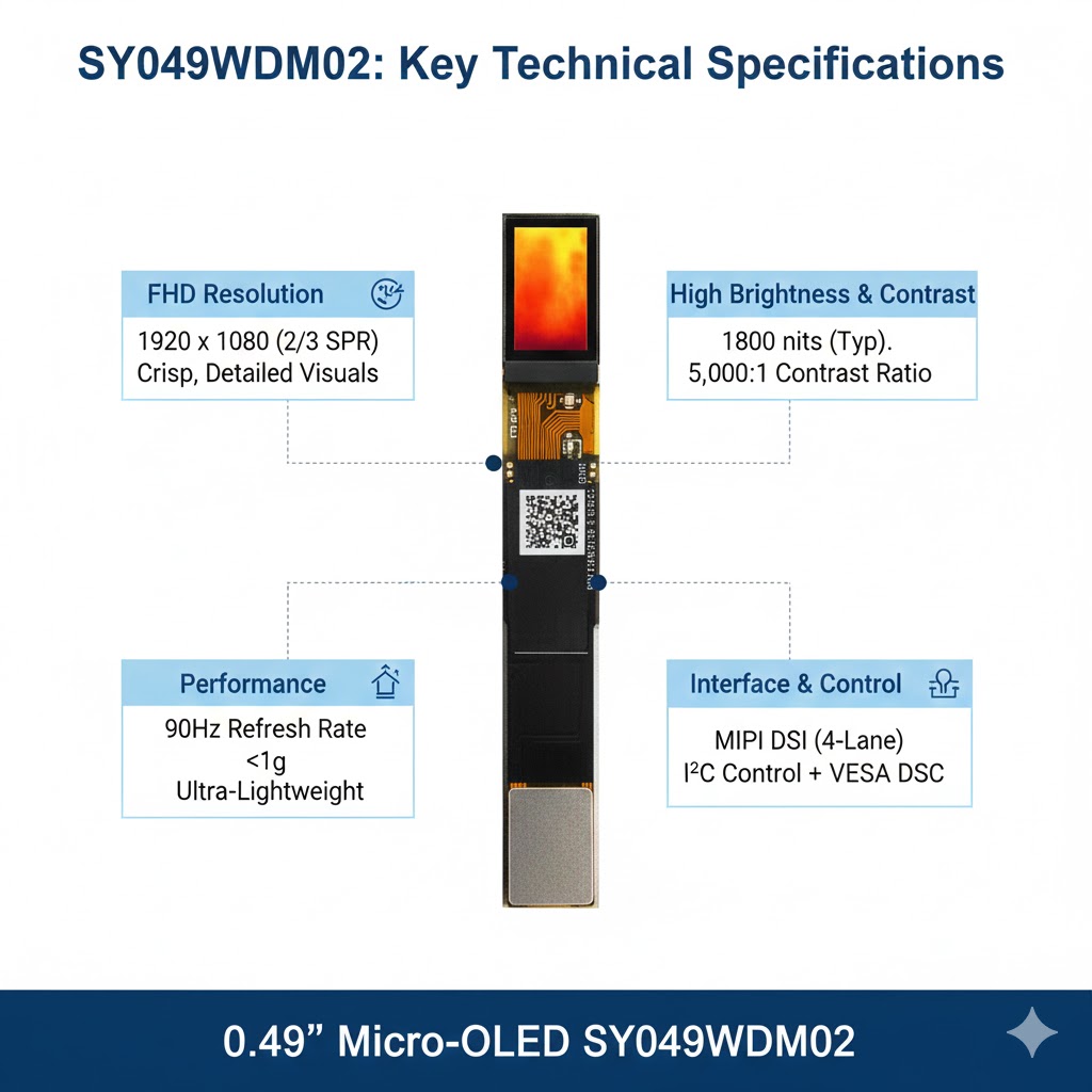 0.49インチ マイクロOLEDディスプレイ SY049WD - Ar Smart Glasses Display Micro Oled のレビューと価格