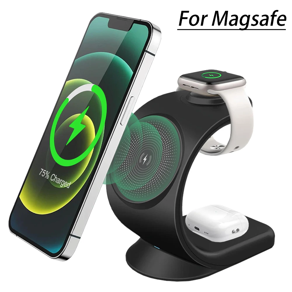 マグネット式ワイヤレス充電器 3in1 急速充電ステーション - Smart Glasses Magnetic Charging Cable のレビューと価格