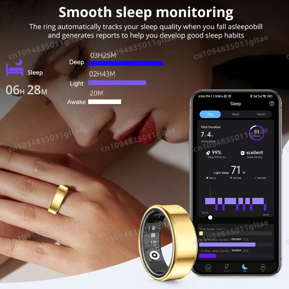 R10スマートリング 充電ケース付き 男女兼用 血圧 健康  - Smart Ring Health Tracker Blood Oxygen のレビューと価格