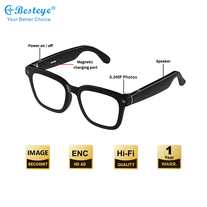 最新の高性能スマートグラス。ブルーライトカット機能、指向性オ - Blue Light Blocking Smart Audio Glasses のレビューと価格