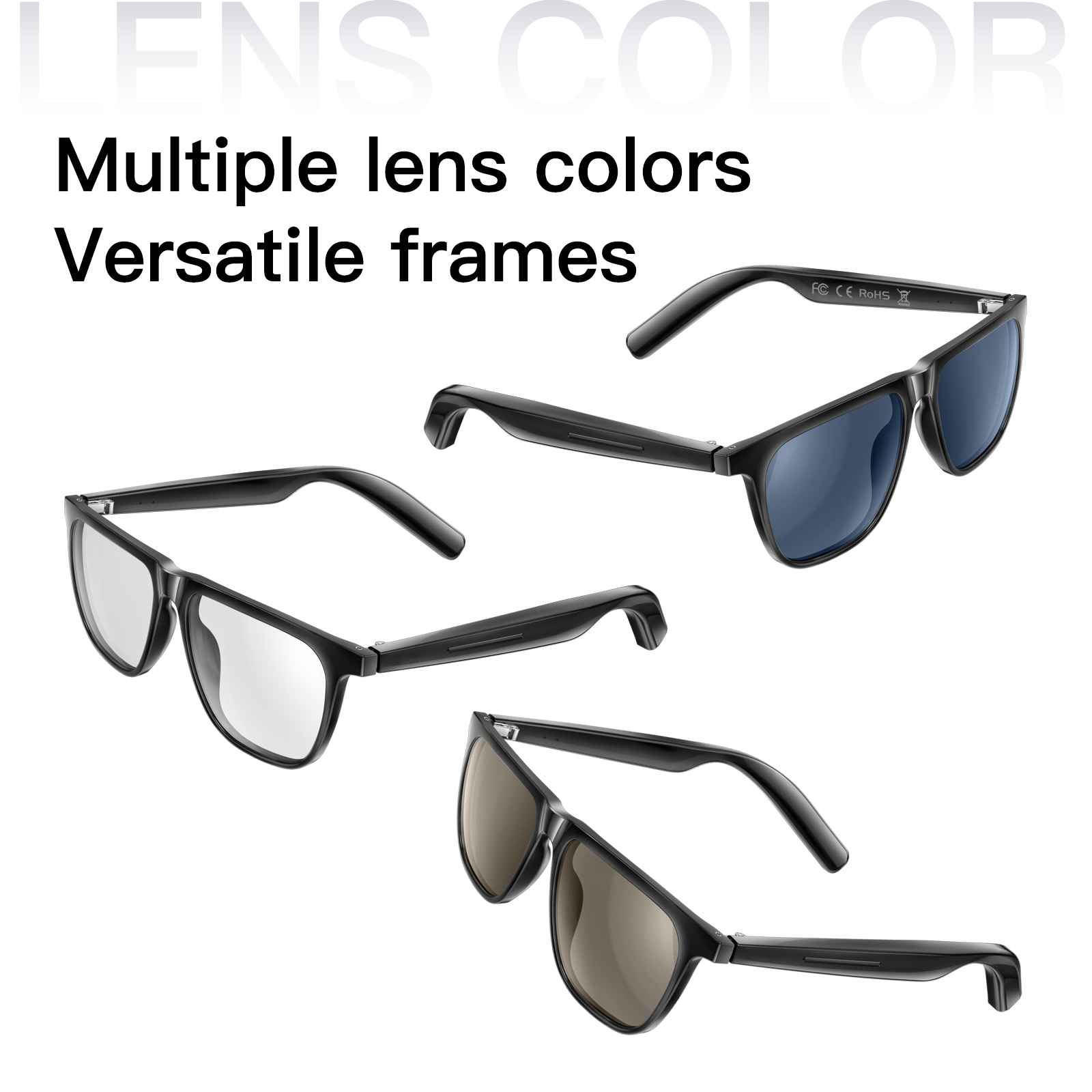 2025年新型調光スマートサングラス タッチ式防水ワイヤレス - Photochromic Smart Sunglasses Audio のレビューと価格
