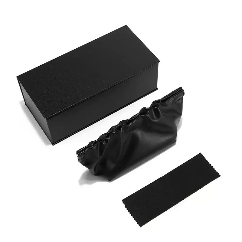 高級サングラス用パッケージキット：PU製スナップボタン付きケ - Eyewear Cleaning Cloth Microfiber Kit のレビューと価格