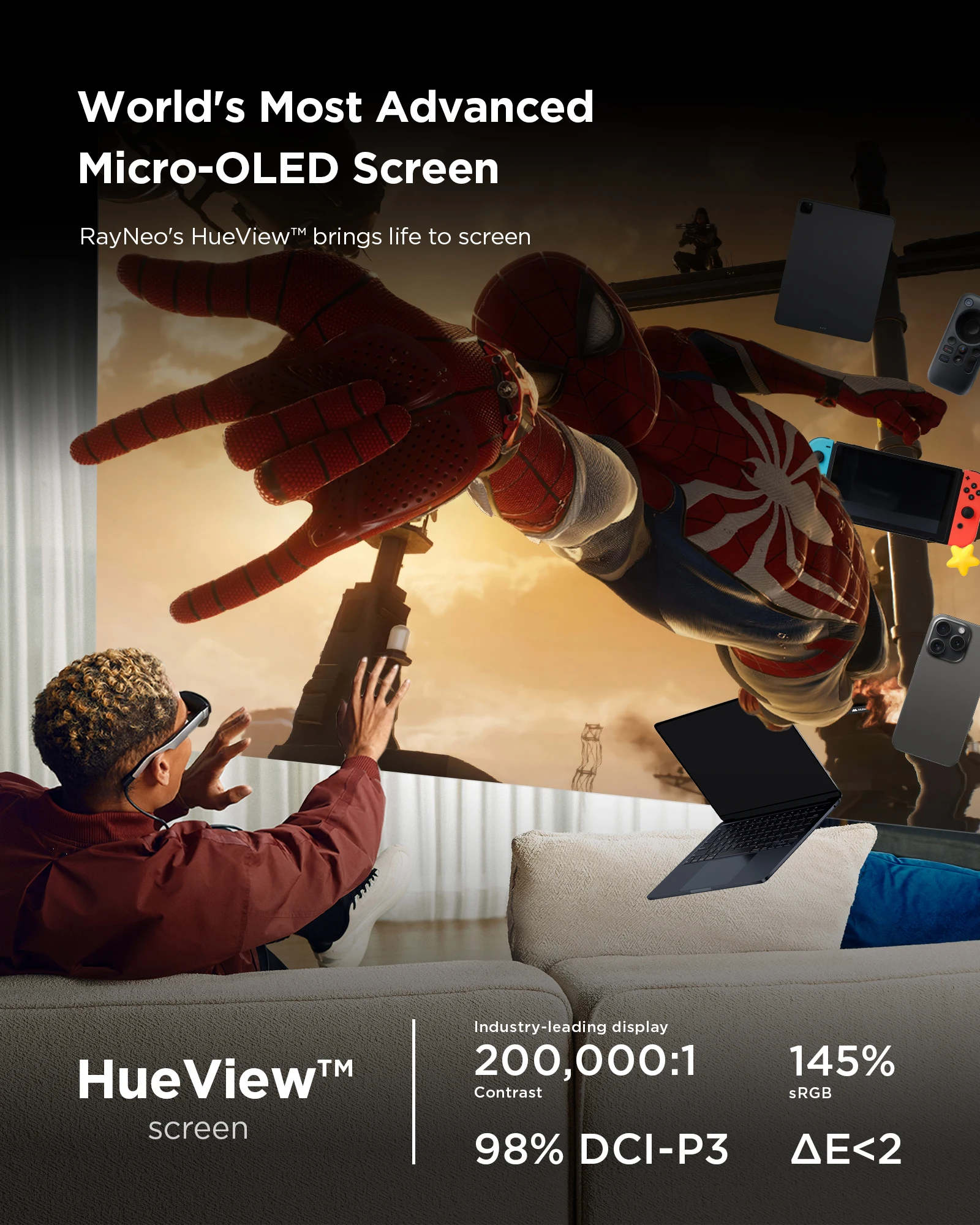 RayNeo Air 3s ARグラス 201インチメガスク - Ar Smart Glasses Display Micro Oled のレビューと価格