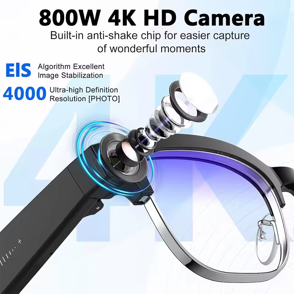 2026年最新モデル 800Wピクセルカメラ搭載 スマートグ - Smart Glasses Camera Video Recording 1080P のレビューと価格