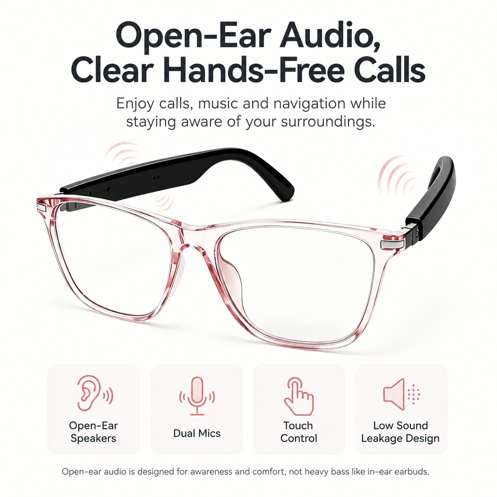 スマートBluetoothサングラスとスマートグラス、デュア - Smart Sunglasses Open Ear Music Calls のレビューと価格