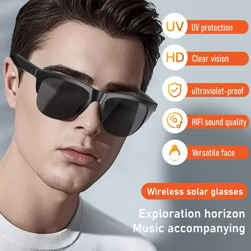 タッチコントロール機能付きサングラス、ワイヤレス、アウトドア - Smart Audio Glasses Touch Control のレビューと価格