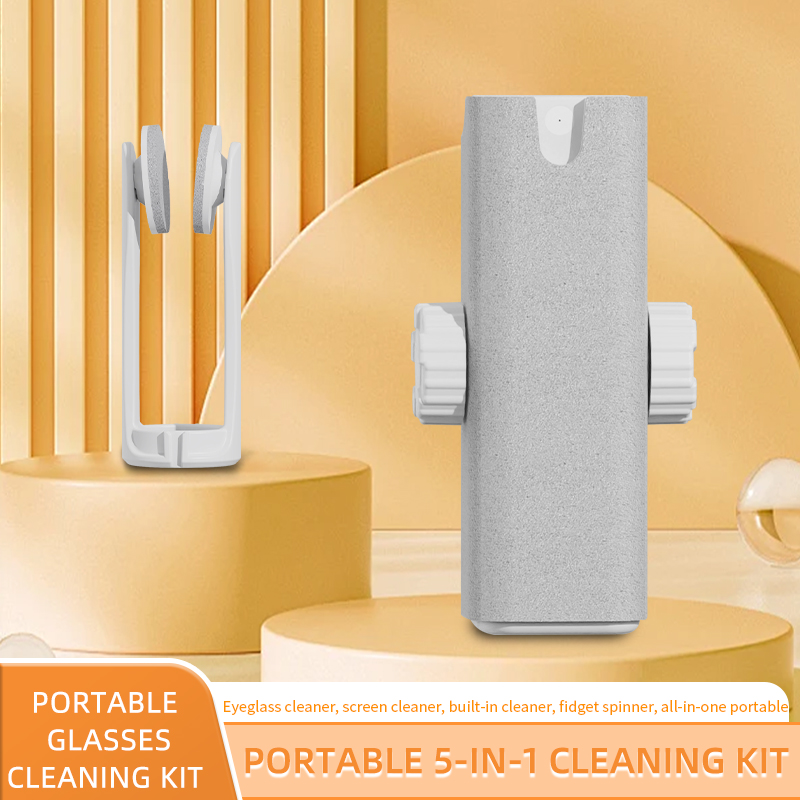 5in1 メガネクリーニングクロス メガネクリーニング液スプ - Eyewear Cleaning Cloth Microfiber Kit のレビューと価格