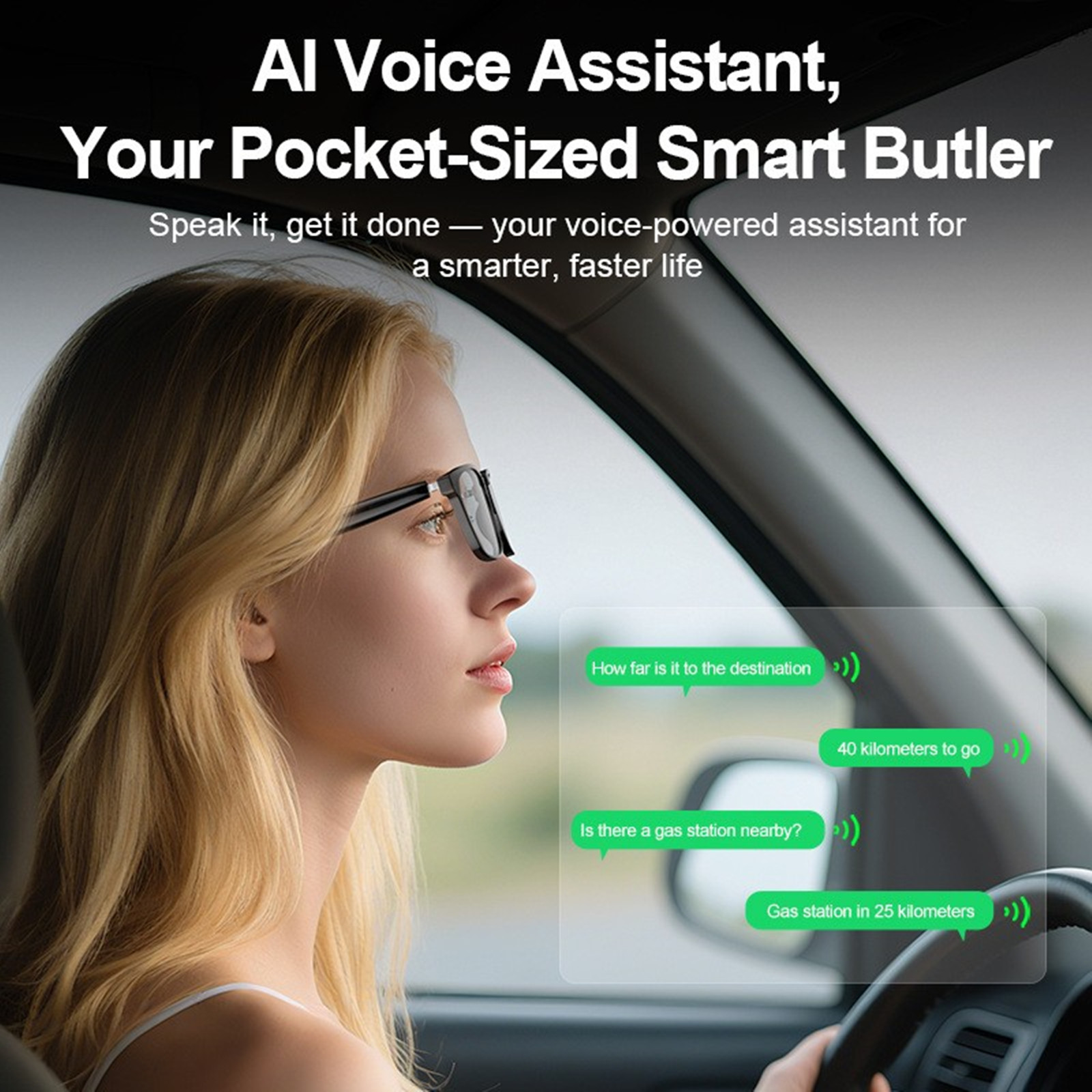 AI翻訳スマートグラス Bluetooth通話対応サングラス - Photochromic Smart Sunglasses Audio のレビューと価格