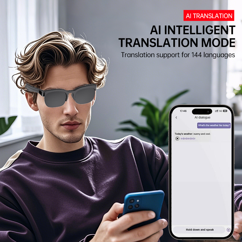 Bluetoothオーディオスマートグラス オープンイヤーオ - Smart Audio Glasses Touch Control のレビューと価格