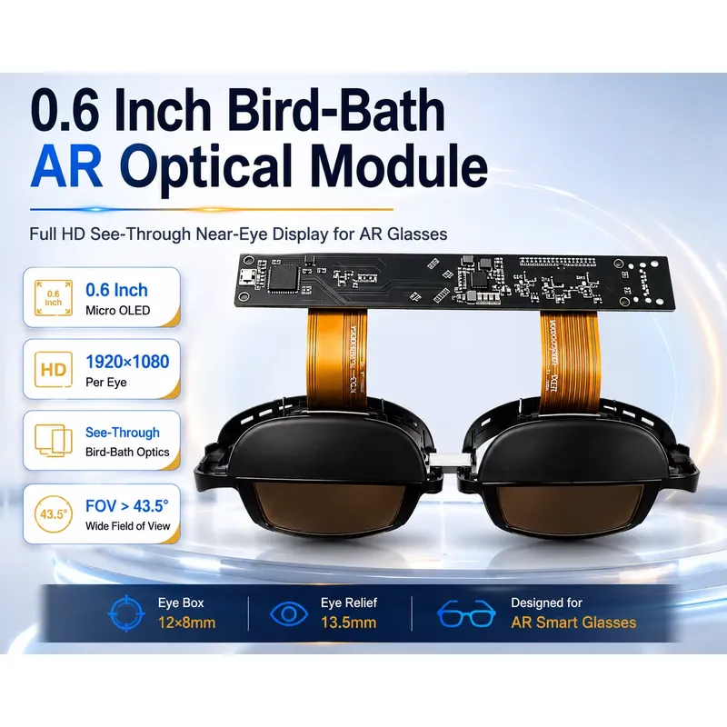 TDO SeeYA 0.6インチ マイクロOLEDバードバス - Ar Smart Glasses Display Micro Oled のレビューと価格