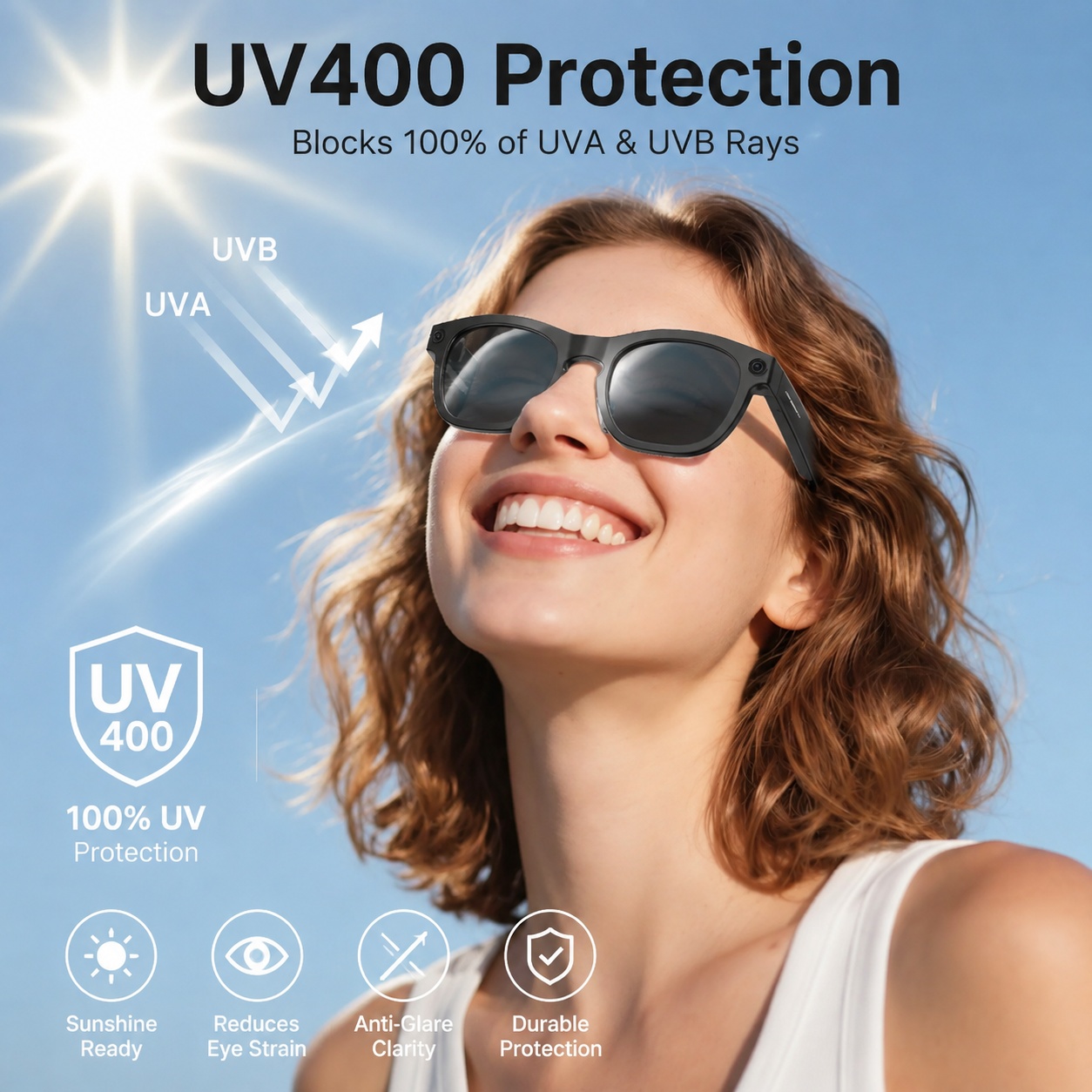 2026年AIスマートグラス、8MPカメラ搭載、Blueto - Smart Glasses Camera Video Recording 1080P のレビューと価格
