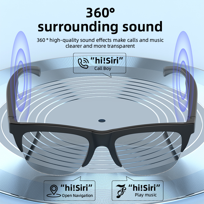 スマートBluetooth V5.3新型サングラスメガネヘッ - Blue Light Blocking Smart Audio Glasses のレビューと価格