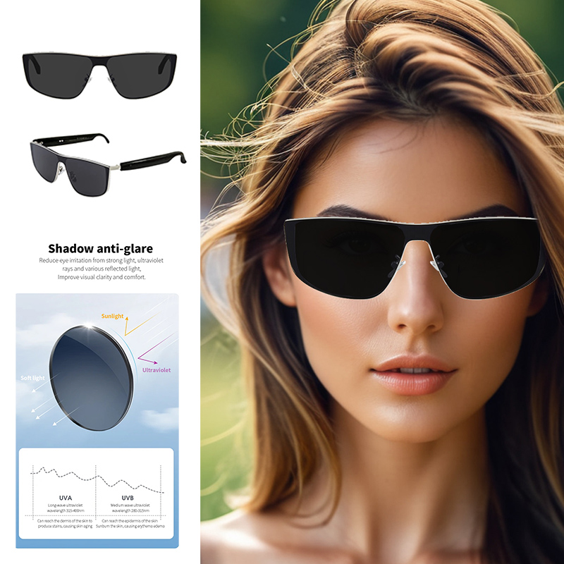 メタルフレームのBluetoothスマートサングラス、偏光レ - Smart Audio Glasses Bluetooth Polarized のレビューと価格