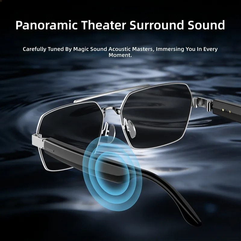 スマートAIグラス Bluetoothオーディオサングラス  - Smart Audio Glasses Bluetooth Polarized のレビューと価格