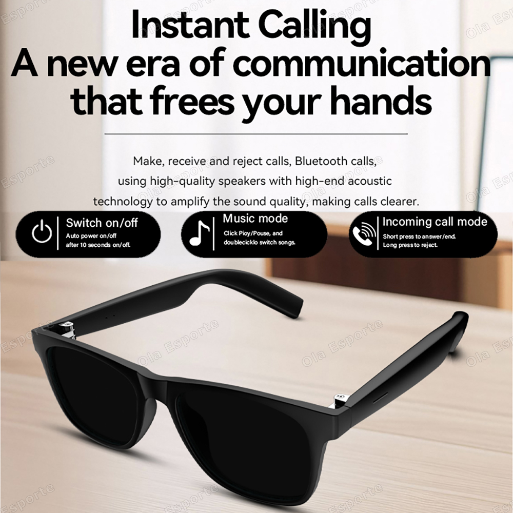 男性女性向け新型スマートグラスサングラス AIスマートボイス - Smart Audio Glasses Touch Control のレビューと価格