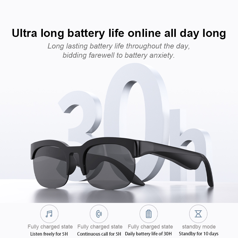 スマートグラス Bluetoothオーディオ ワイヤレスサン - Smart Sunglasses Open Ear Music Calls のレビューと価格