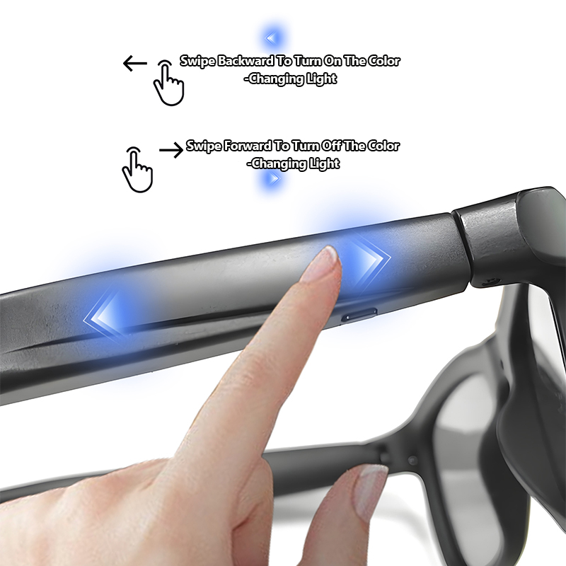 AI翻訳スマートタッチ自動調光サングラス 男女兼用 Blue - Photochromic Smart Sunglasses Audio のレビューと価格