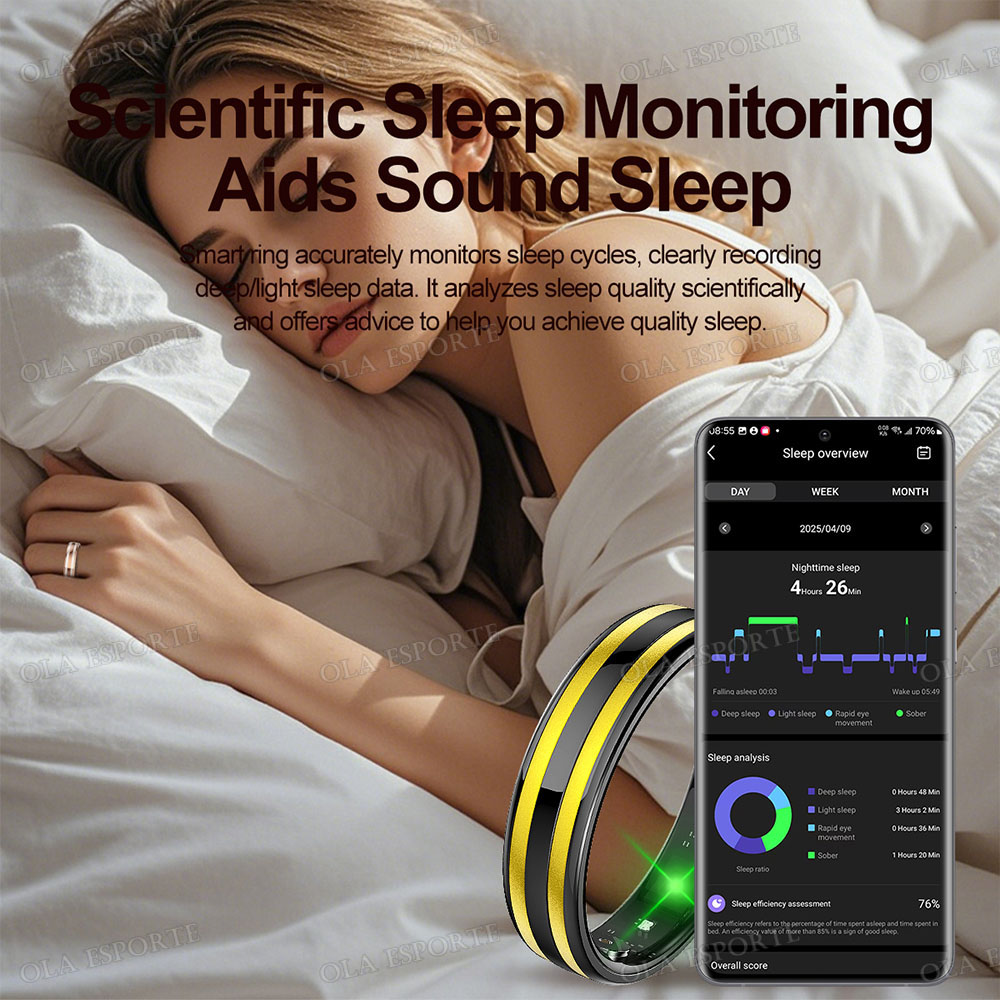 ジェスチャー感知スマートリング ヘルスモニター スマートリン - Smart Ring Health Tracker Blood Oxygen のレビューと価格