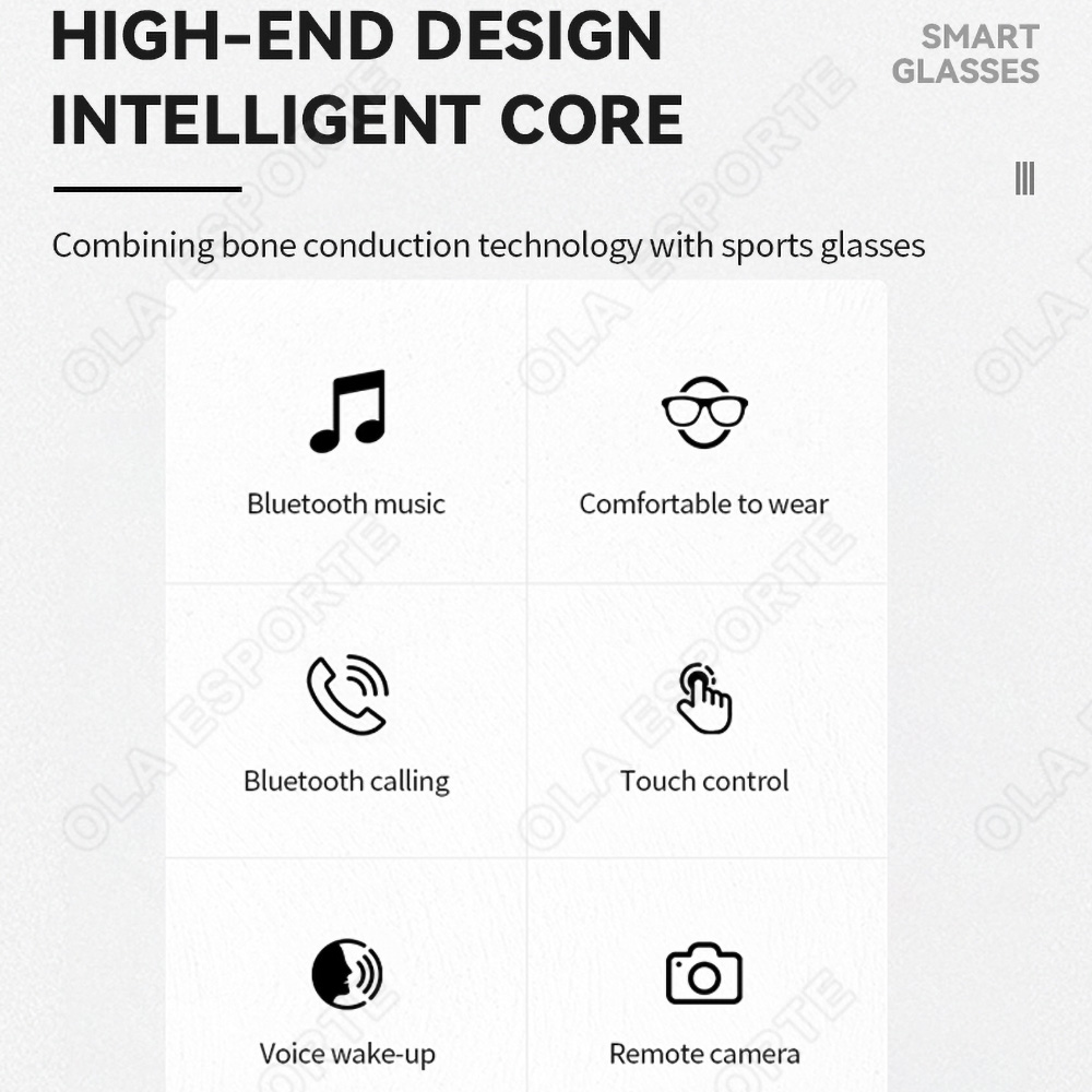 新型Bluetoothオーディオグラス スマートサングラス  - Smart Sunglasses Open Ear Music Calls のレビューと価格