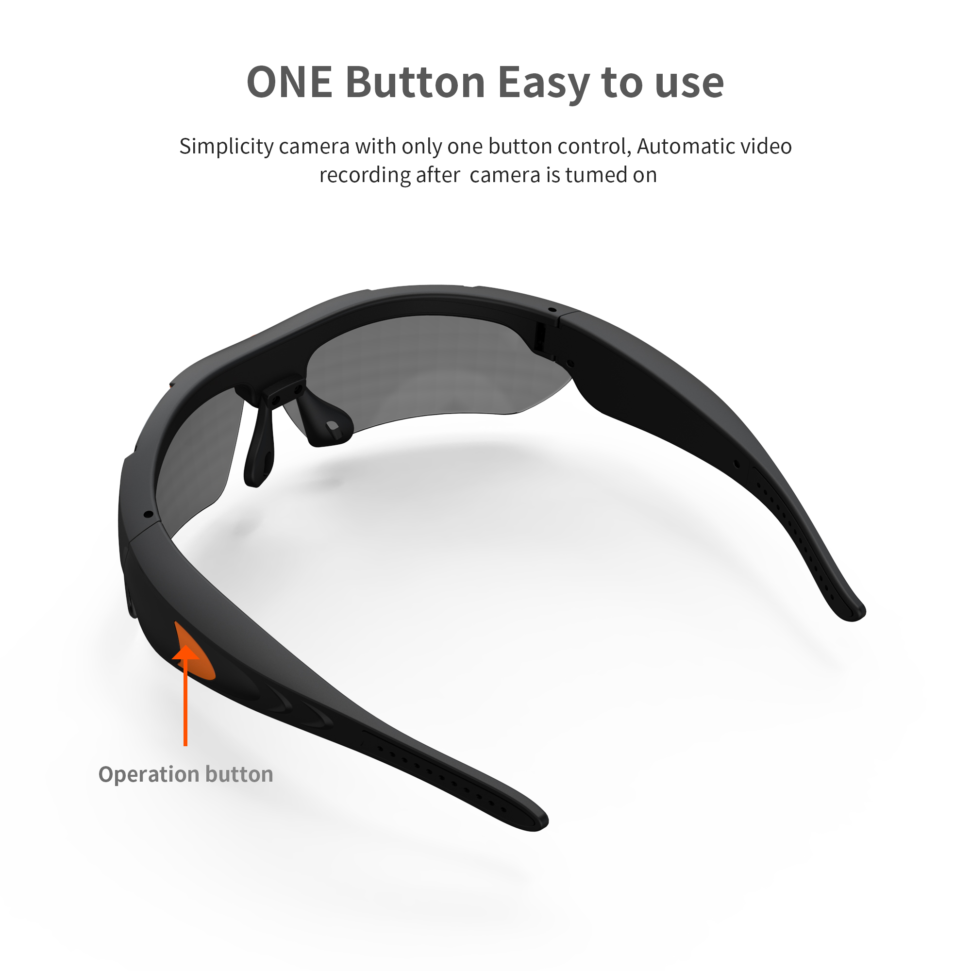 偏光レンズ付き屋外サイクリンググラス,スマートカムコーダー, - Smart Glasses Camera Video Recording 1080P のレビューと価格