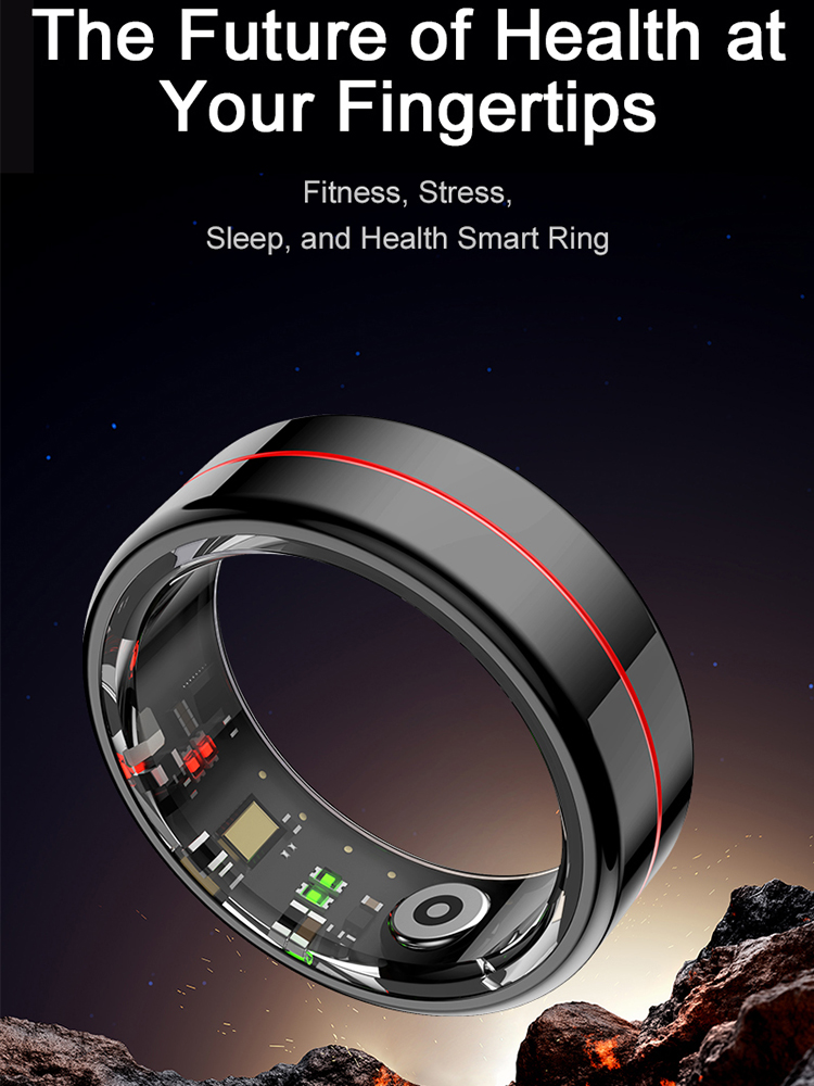 R04 スマートリング 男女兼用 健康睡眠モニター 5ATM - Smart Ring Health Tracker Blood Oxygen のレビューと価格