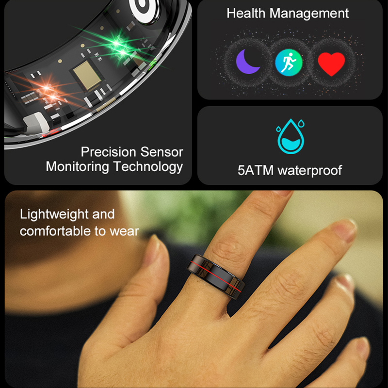 R04 スマートリング 男女兼用 健康睡眠モニター 5ATM - Smart Ring Health Tracker Blood Oxygen のレビューと価格