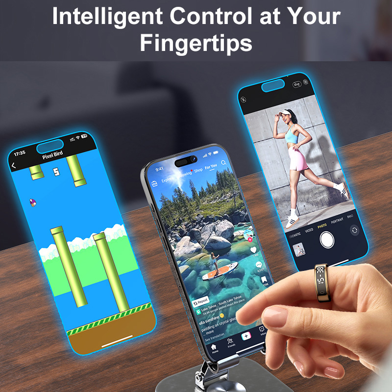 AMZMAX R11C 表示画面スマートリング男性女性、ジェ - Smart Ring Health Tracker Blood Oxygen のレビューと価格
