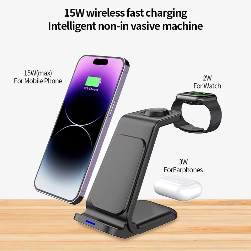 15W 3in1 ワイヤレス充電スタンド iPhone、Sa - Smart Glasses Magnetic Charging Cable のレビューと価格