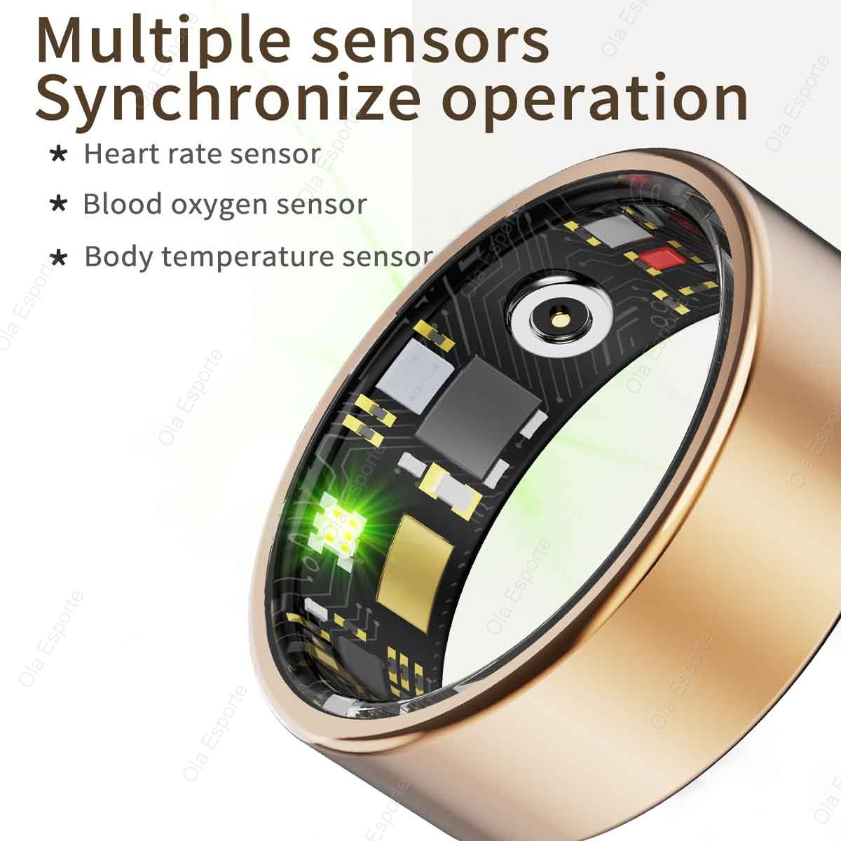 チタン合金スマートリング、血圧/酸素/心拍数モニター付き健康 - Smart Ring Health Tracker Blood Oxygen のレビューと価格